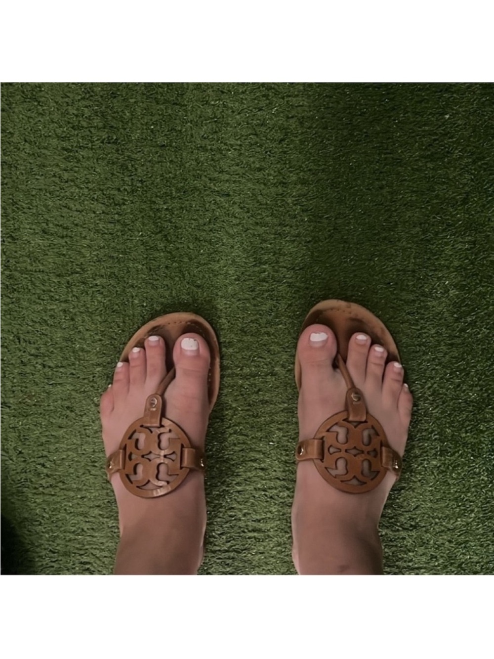 Tory Burch Brown Leather Sandals